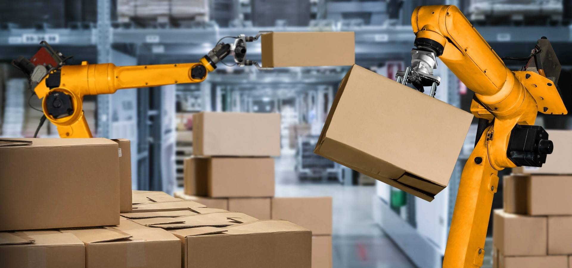 Robots manipulant des cartons